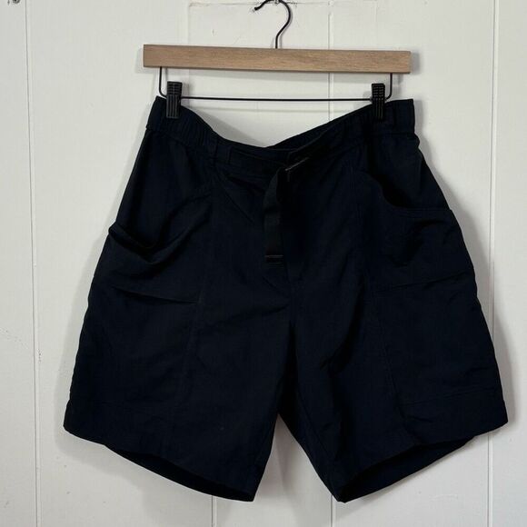Eddie Bauer Black Ripstop Utility Nylon Outdoor Shorts Mens Medium - Picture 1 of 5